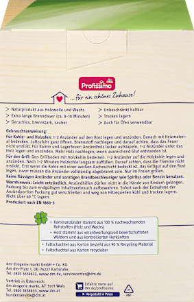 Kamin- und Grillanzünder Profissimo