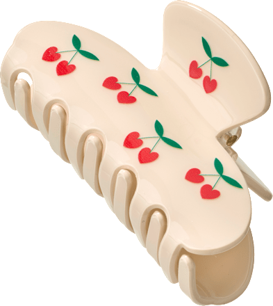 Haarklammer mit Kirschen weiß ebelin