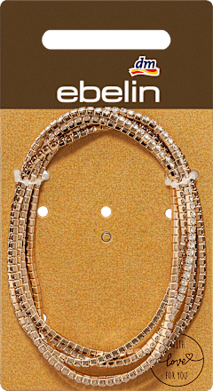 Armbänder elastisch Strass, Gold-Optik ebelin