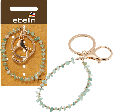 Schlüsselanhänger Acrylsteine grün ebelin