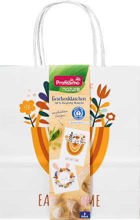 Geschenktaschen Eierkranz/EasterTime & Ei/HoppyEaster, midi, hoch, Recycling Profissimo