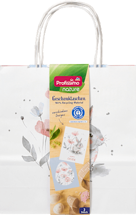 Geschenktaschen Eierkranz/EasterTime & Ei/HoppyEaster, midi, hoch, Recycling Profissimo