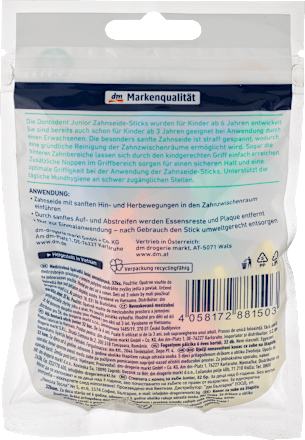 JUNIOR otroška zobna nitka z držalom Dontodent