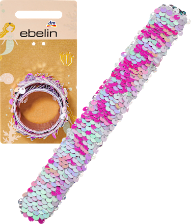 Schnapparmband mit Pailletten ebelin