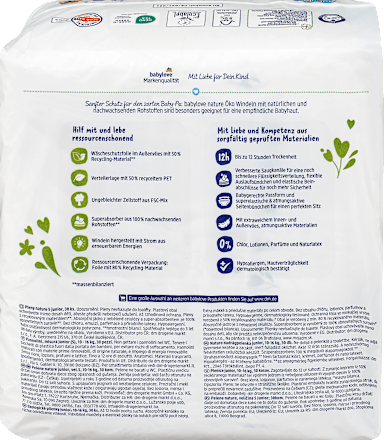 Windeln Gr. 5 Junior (10-16 kg) babylove nature