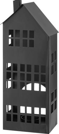 Metallwindlicht Haus, schwarz (25 cm) Dekorieren & Einrichten