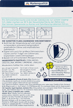 Zahnseide sensitive Floss Dontodent