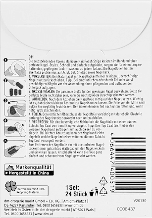 Folii autoadezive pentru unghii XPress Manicure 011 Sparkling Nude trend !t up