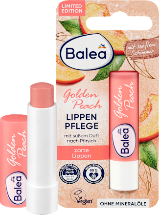 Балсам за устни Golden Peach, 1 бр. Balea