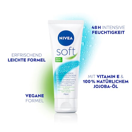 Feuchtigkeitscreme soft in der Tube NIVEA