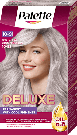 Farba na vlasy Oil-Care Color - 10-91 chladný popolavý blond  Palette DELUXE