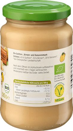 Fruchtmark Quitte, Birne & Banane dmBio