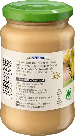Fruchtmark Quitte, Birne & Banane dmBio