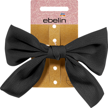 Patentspange Schleife schwarz ebelin
