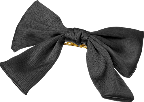 Patentspange Schleife schwarz ebelin