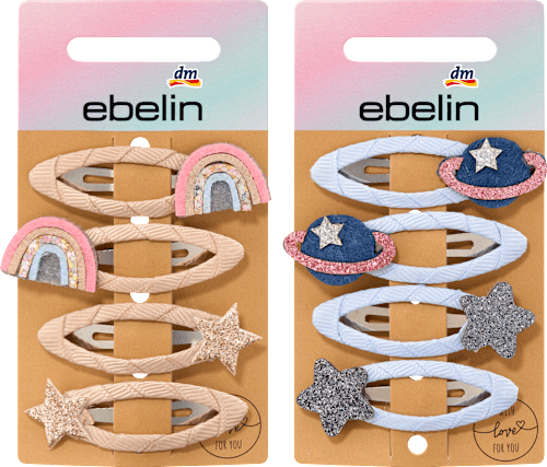 Haarclips Regenbogen/Weltraum ebelin