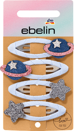 Haarclips Regenbogen/Weltraum ebelin