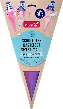 Bastelset Schultüte, Unicorn (40x20 cm) Profissimo