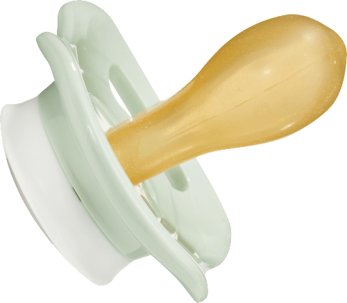 Schnuller Latex symmetrisch, Eukalyptus/Mint, Gr.3,  ab 16 Monate babylove