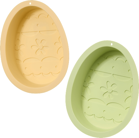 Silikonbackform Ei, gelb, grün Dekorieren & Einrichten