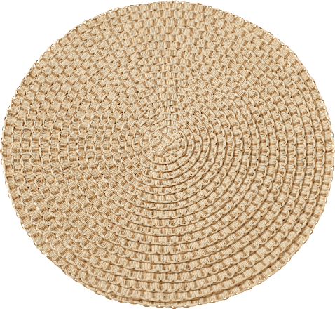 Platzset, Papierseil, rund, braun Dekorieren & Einrichten