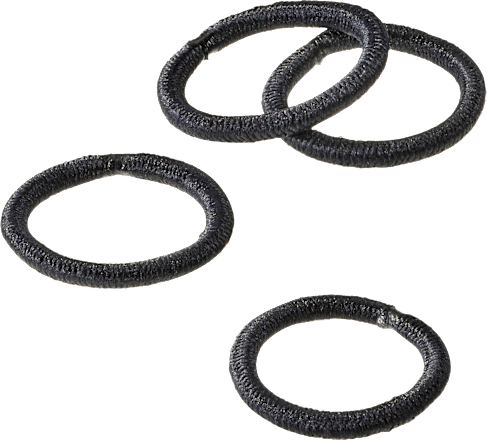 Haargummis mini schwarz ebelin