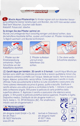 Vodoodporni otroški obliži v traku Aqua Mivolis