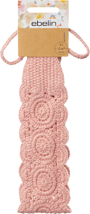 Haarband gehäkelt rosa ebelin
