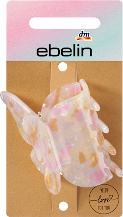 Haarklammer Schmetterling rosa ebelin