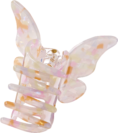 Haarklammer Schmetterling rosa ebelin