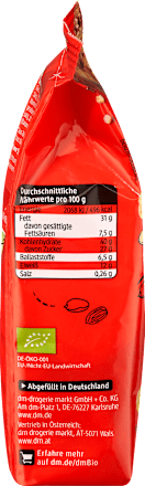 Bio oreškov in suhega sadja Trail Mix dmBio