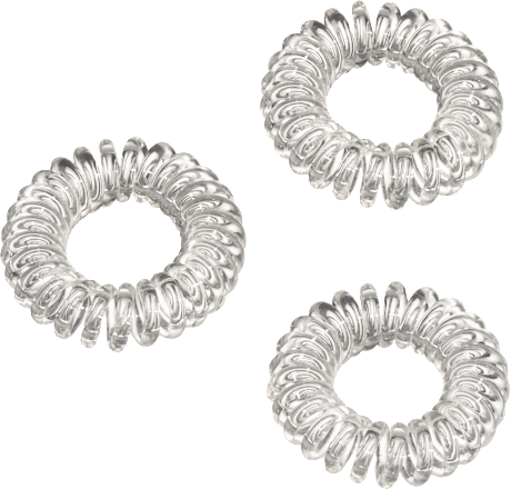 Haargummis Spirale klein transparent ebelin