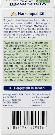 Tageslinse -1,75 VISIOMAX