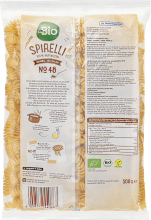 Makaron świderki z pszenicy durum dmBio