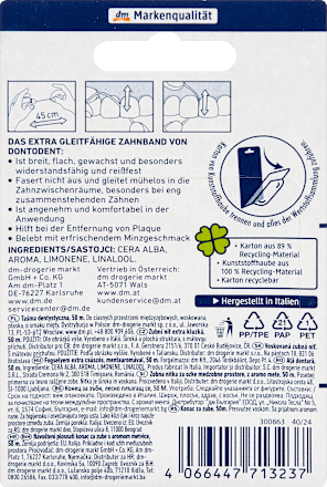 Dontodent Zahnband extra gleitfähig, 50 m Dontodent