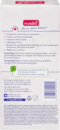 Öl-Sprühflasche Profissimo