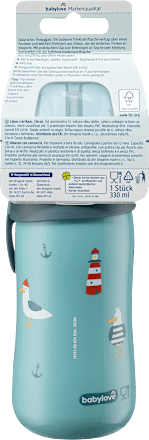 Trinkhalmflasche türkis, 330 ml babylove