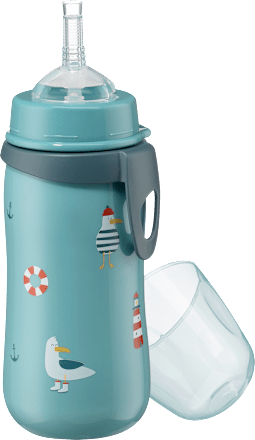 Trinkhalmflasche türkis, 330 ml babylove