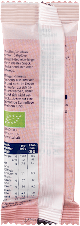 Fruchtriegel Frucht-Getreide-Riegel Apfel-Banane ab 1 Jahr (4x25 g) babylove