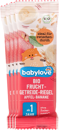 Fruchtriegel Frucht-Getreide-Riegel Apfel-Banane ab 1 Jahr (4x25 g) babylove