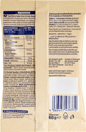 Protein Hafer Bites, Schoko Geschmack Sportness