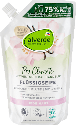 Flüssigseife Mandelblüte &amp; Vanille Nachfüllpack alverde NATURKOSMETIK