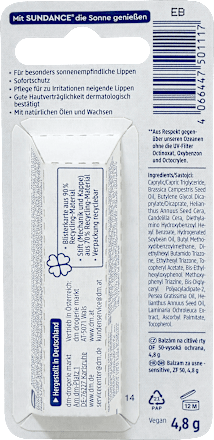 Sensitive balzam za usne SPF 50 SUNDANCE