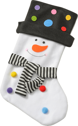 Nikolausstrumpf, Schneemann Konfetti, Fleece Dekorieren & Einrichten