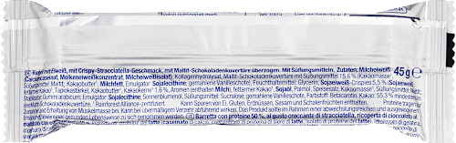 Baton proteinowy 50%, chrupki i stracciatella w ciemnej czekoladzie Sportness