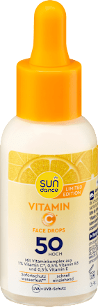 Sonnenfluid Gesicht drops mit Vitamin C, LSF 50 SUNDANCE
