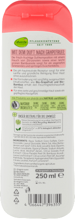 Duschgel Zeit für Frische Grapefruit, Bambus alverde NATURKOSMETIK