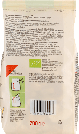 Chips di banana BIO essiccata dmBio