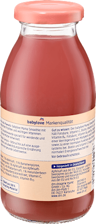 Smoothie Apfel, Banane, Erdbeere & Holunder babylove Mama