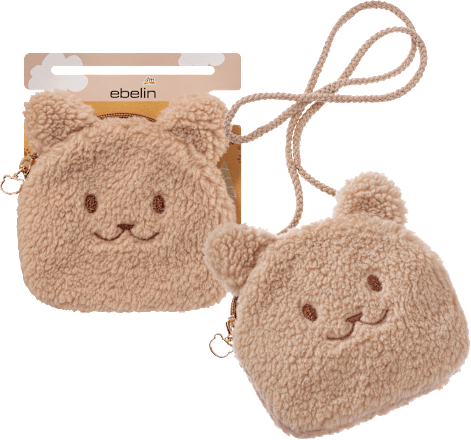 Tasche Bärengesicht beige ebelin